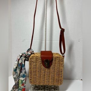Sweetsalt woven crossbody bag